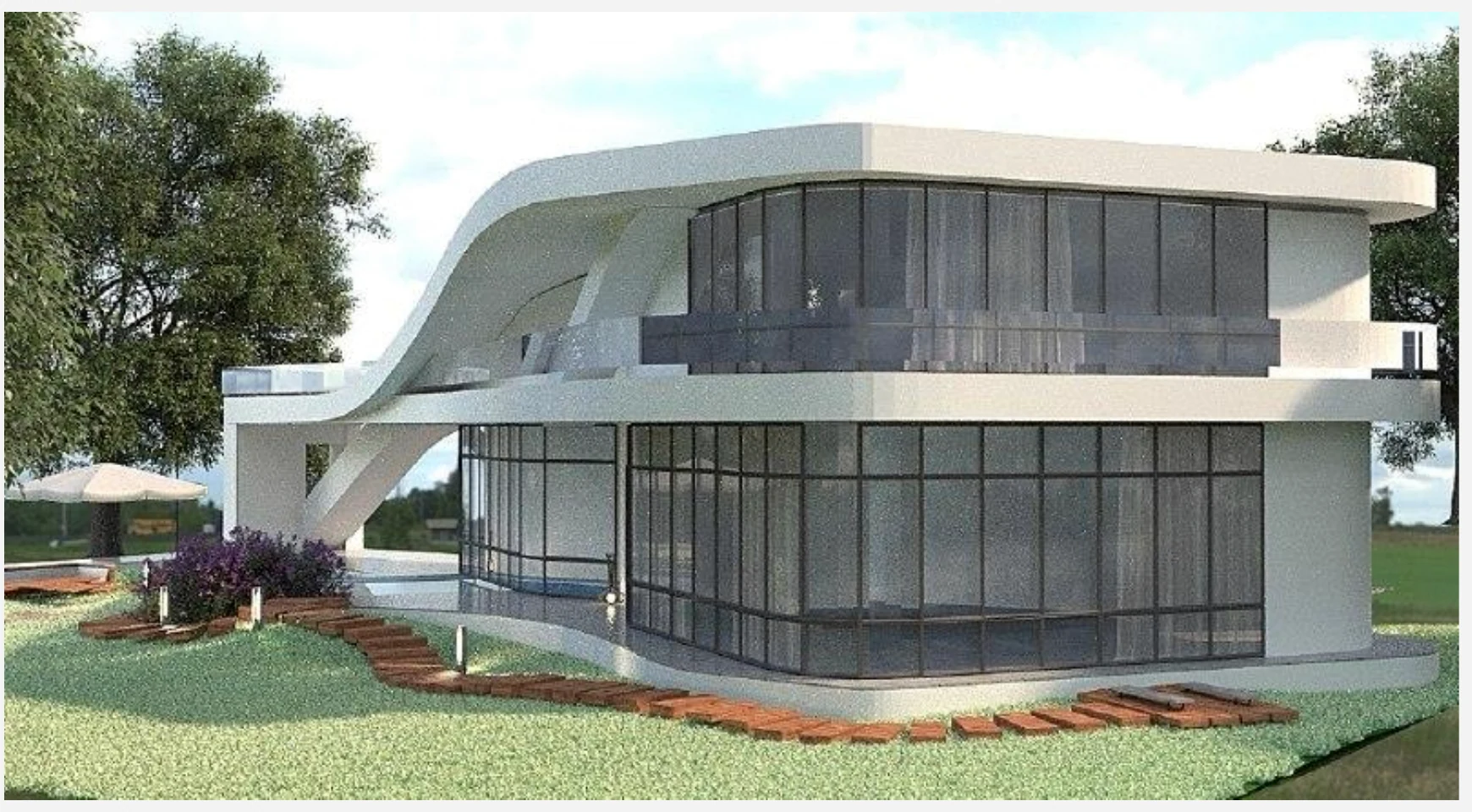 Ribbon Villa visualization
